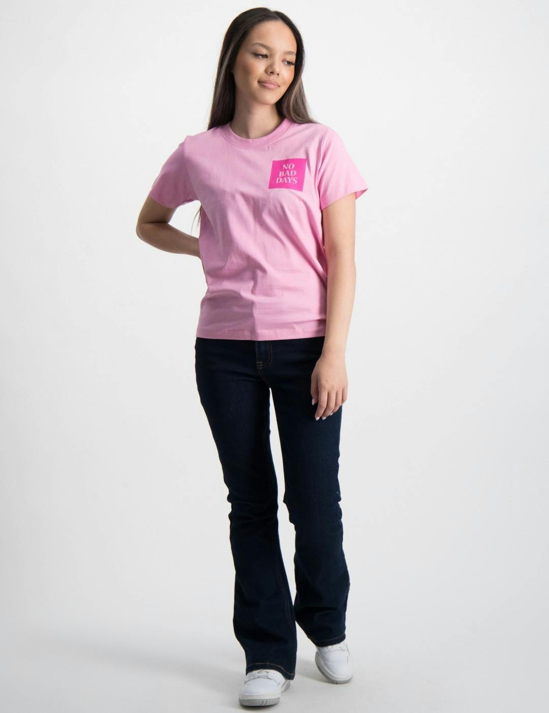 Rosa hmlTRES Brand til S/S Store T-SHIRT Kids | Jente