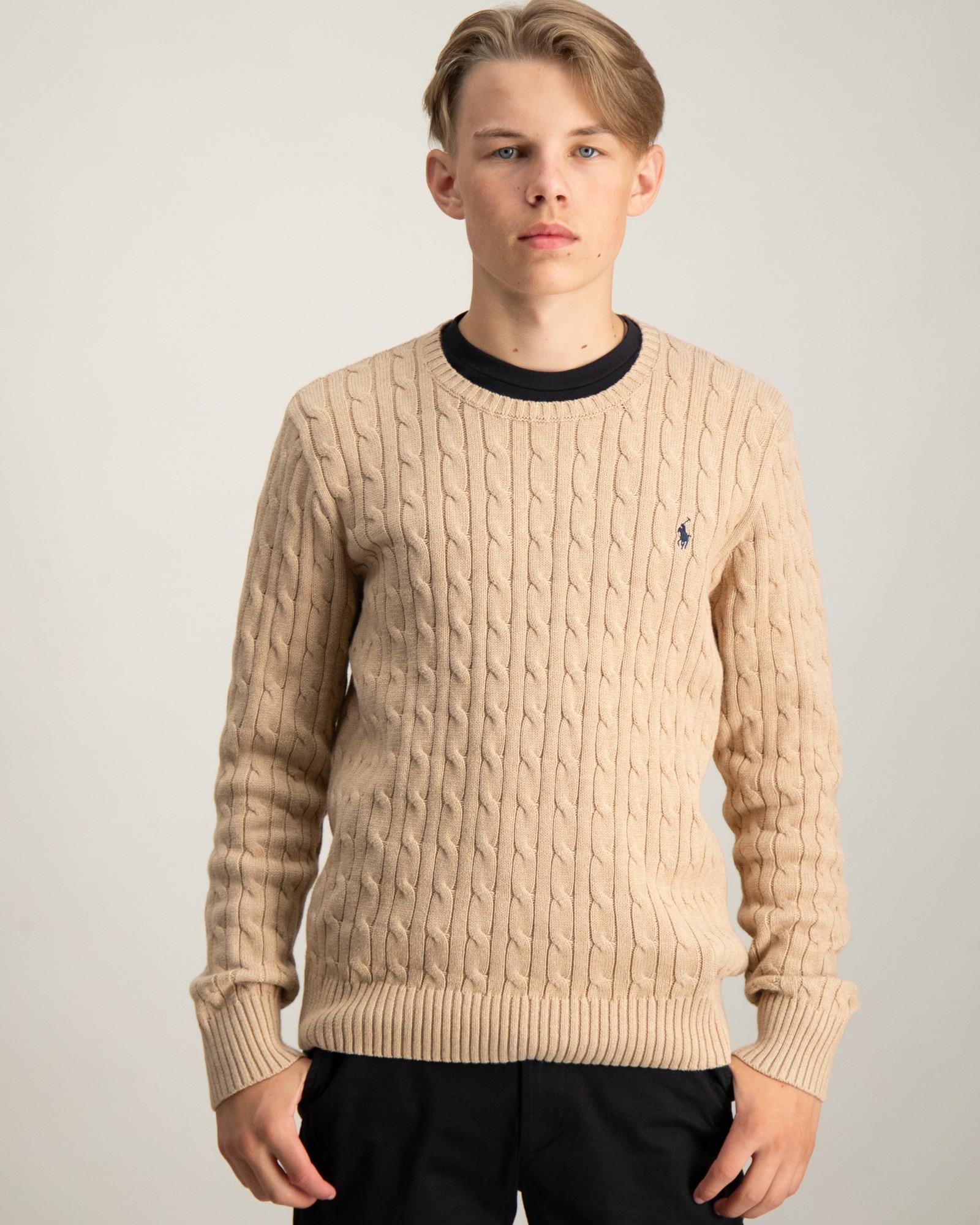 Cable-Knit Cotton Sweater