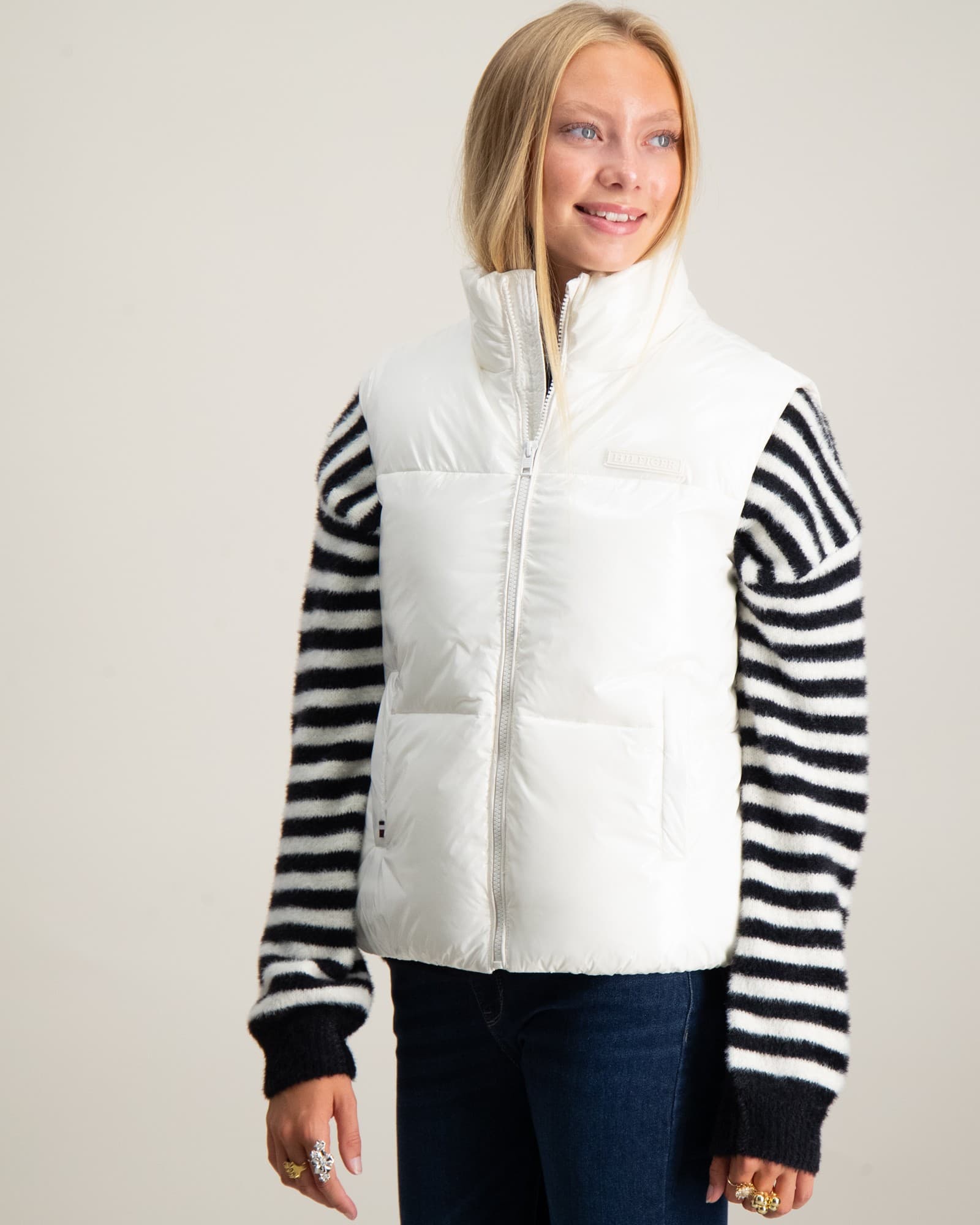 NEW YORK GLOSSY PUFFER VEST