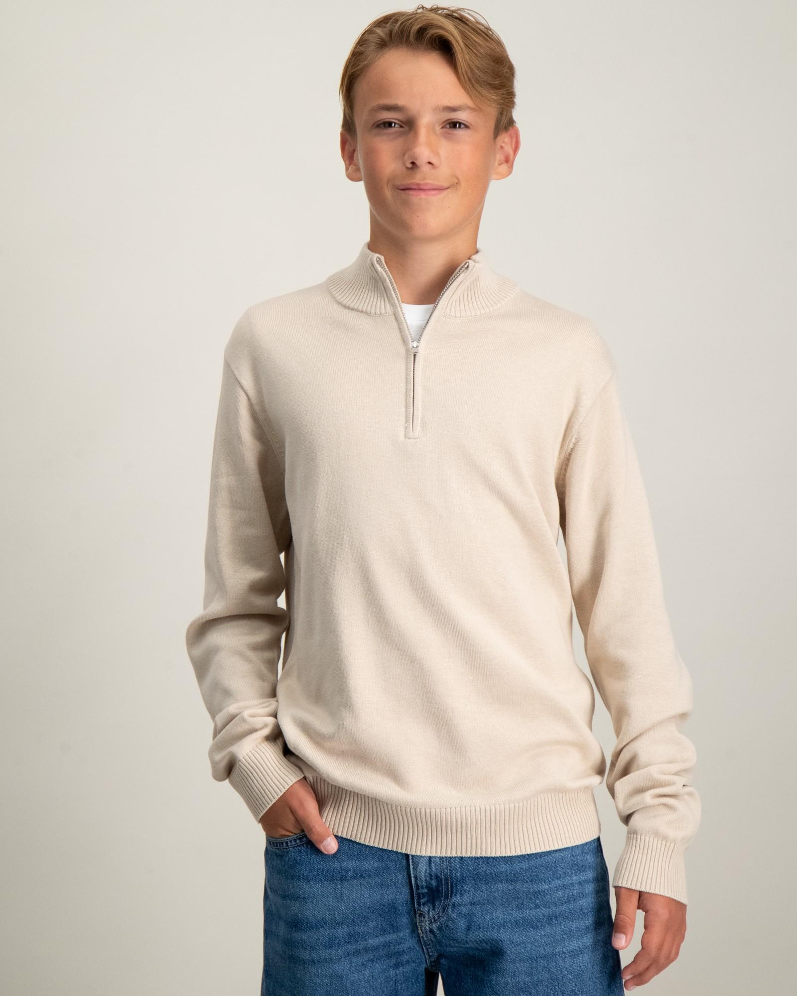 Half Zip Cotton Knit