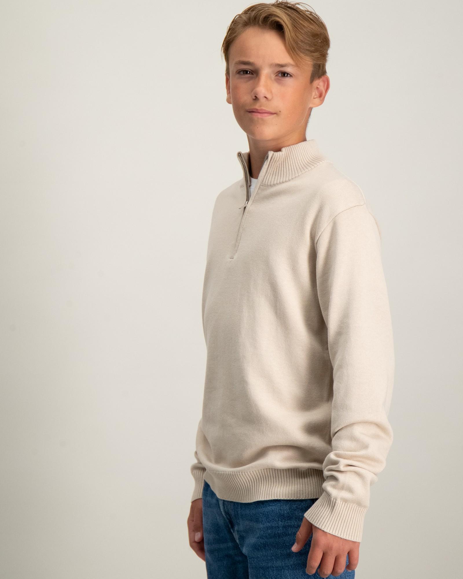 Half Zip Cotton Knit