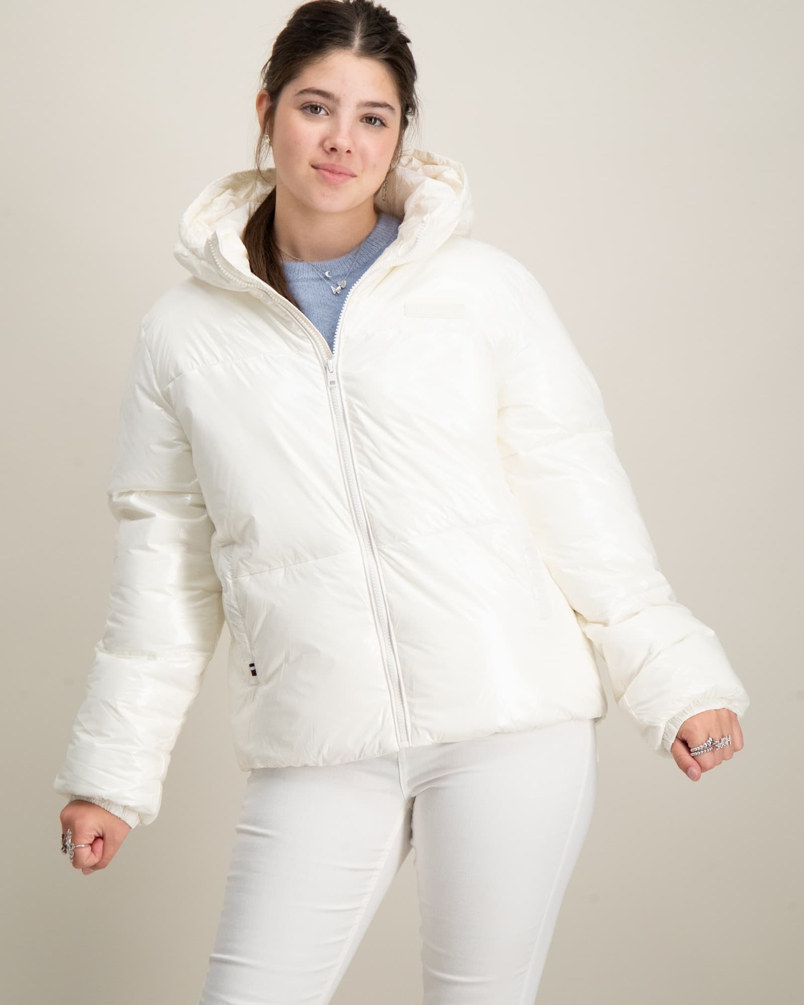 NEW YORK GLOSSY PUFFER JACKET