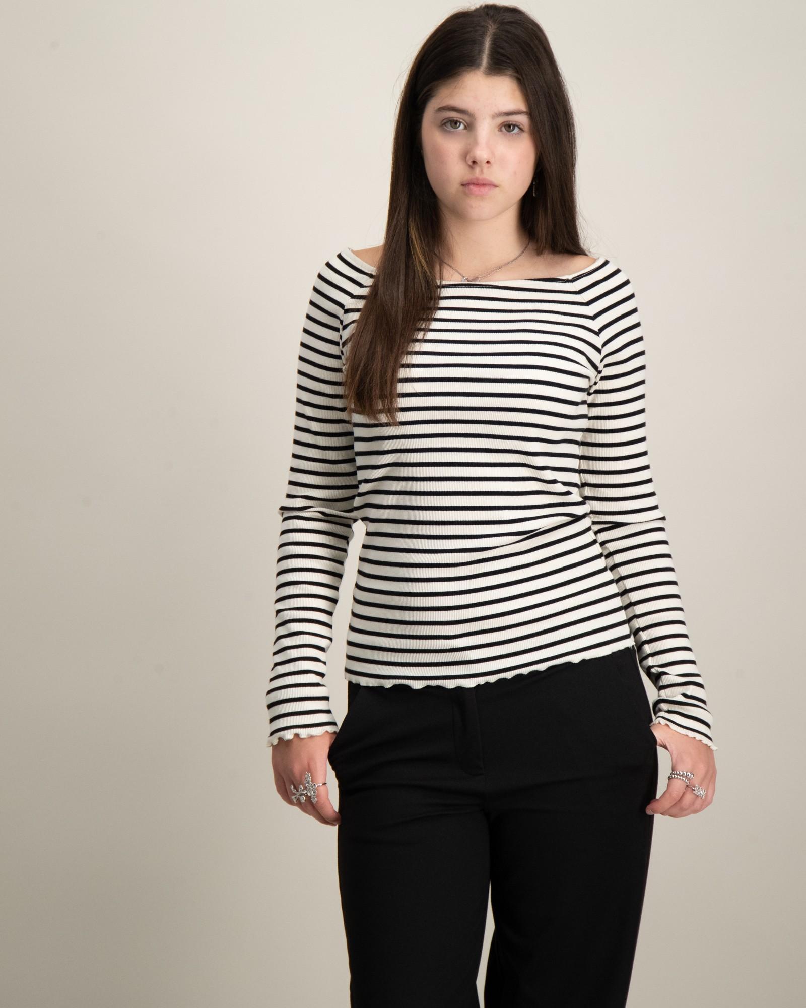 NLFRILLE LS  BOATNECK TOP