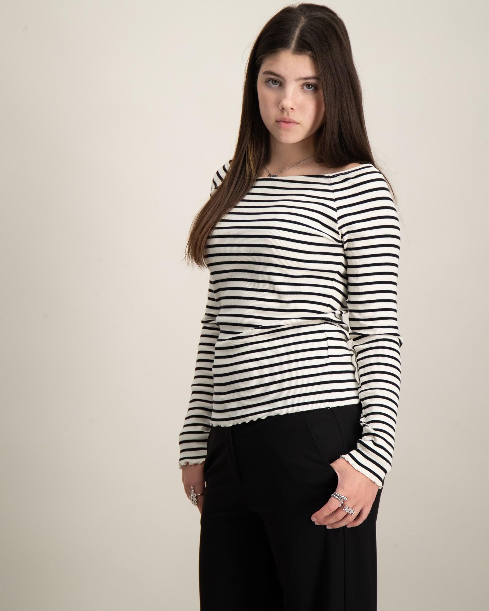 NLFRILLE LS  BOATNECK TOP