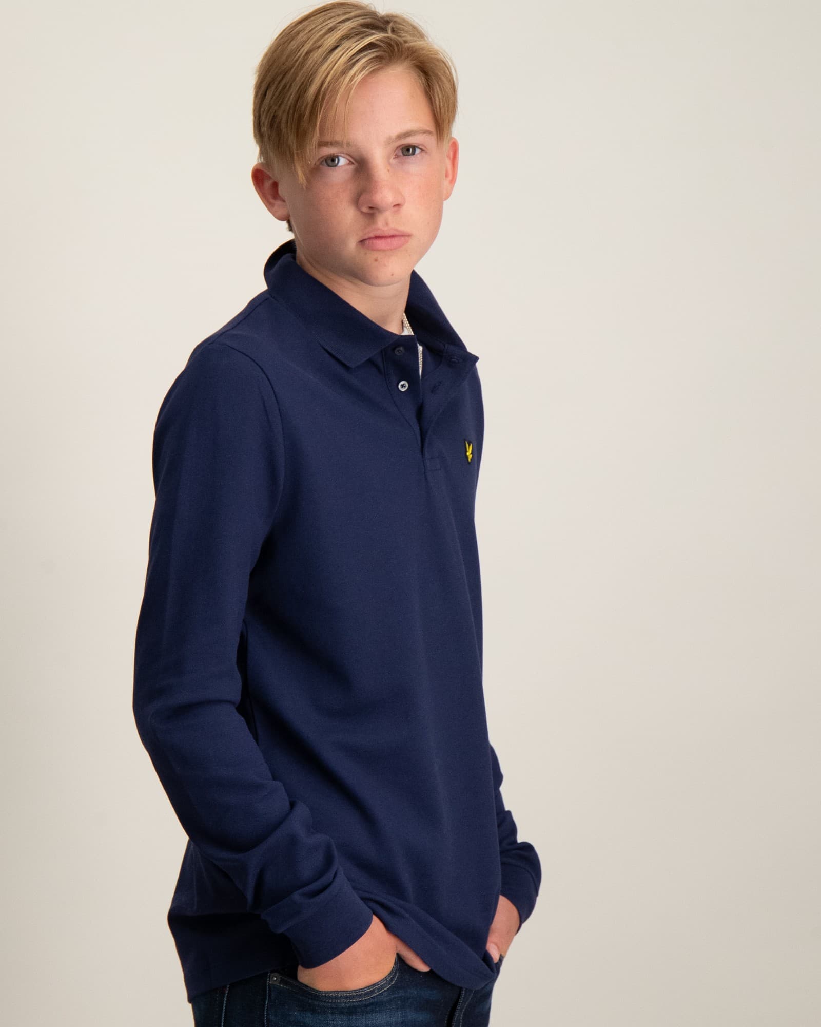 LS Plain Polo Shirt