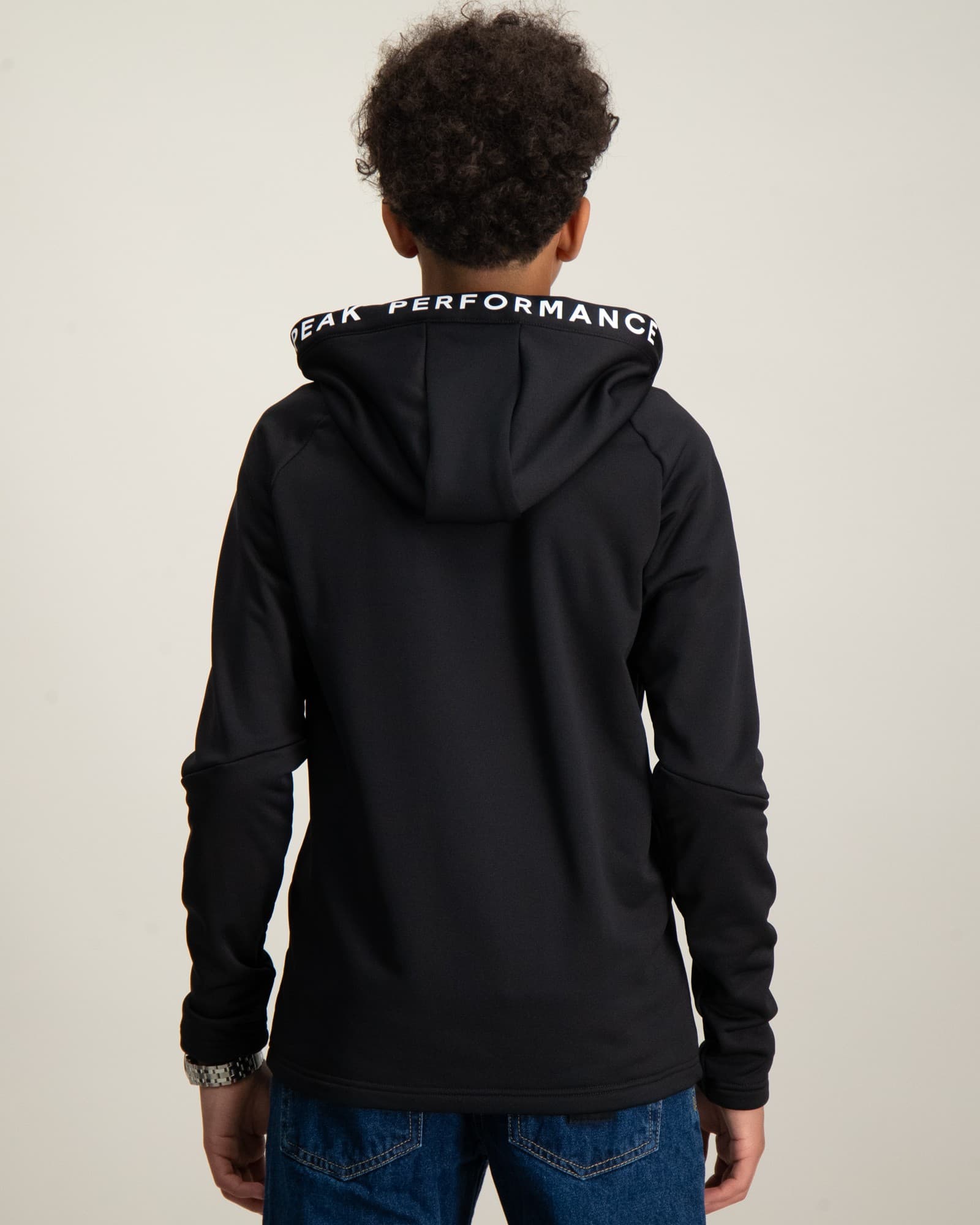 Jr Rider Zip Hood-BLUE SHADOW-BLACK