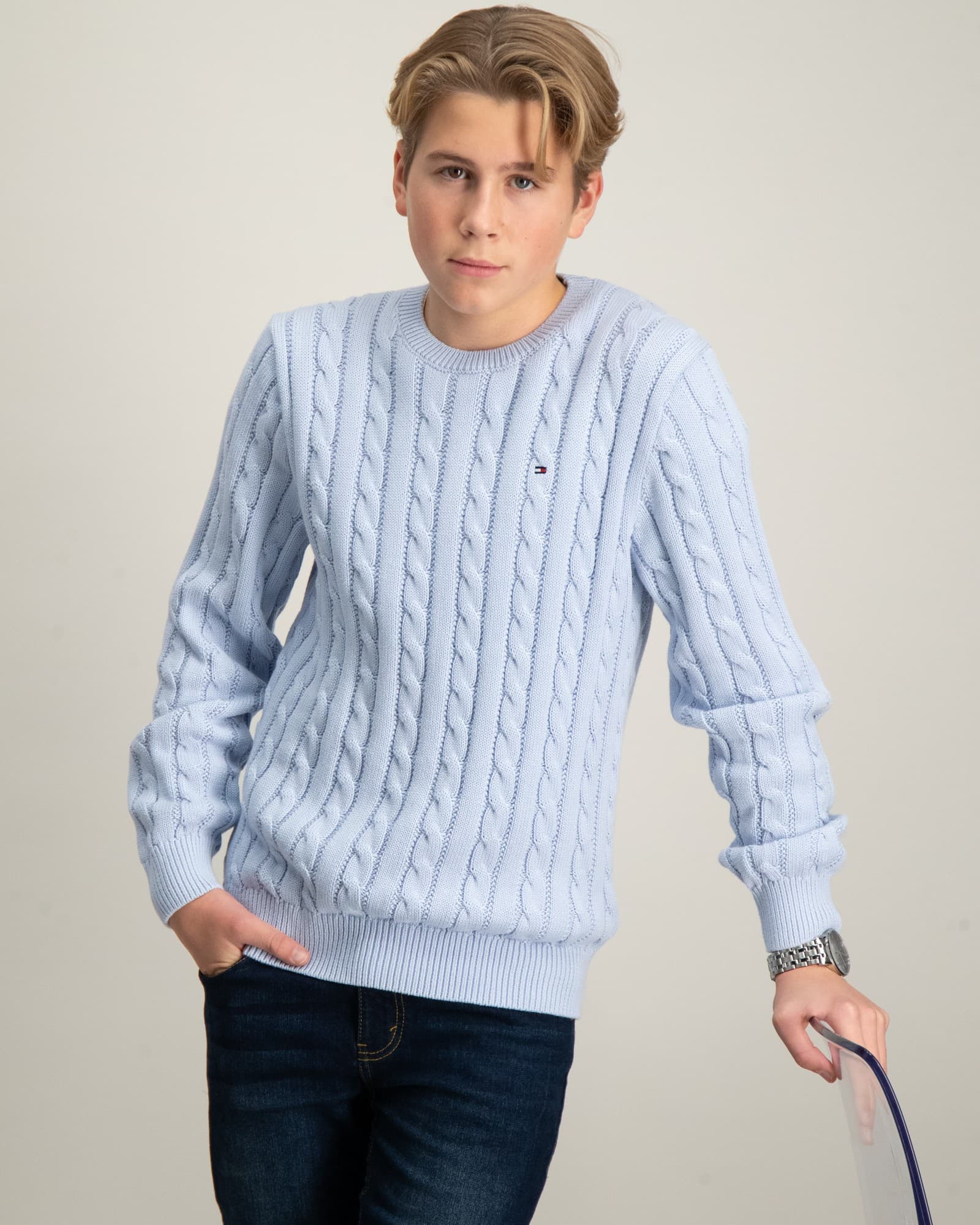 ESSENTIAL REG CABLE SWEATER