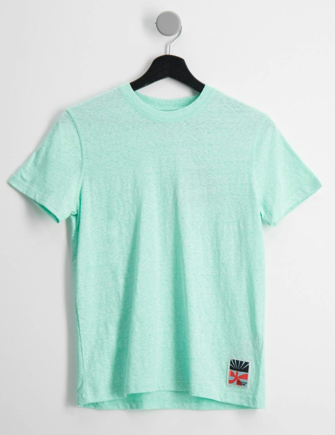 Relaxed-fit short-sleeved melange T-shirt
