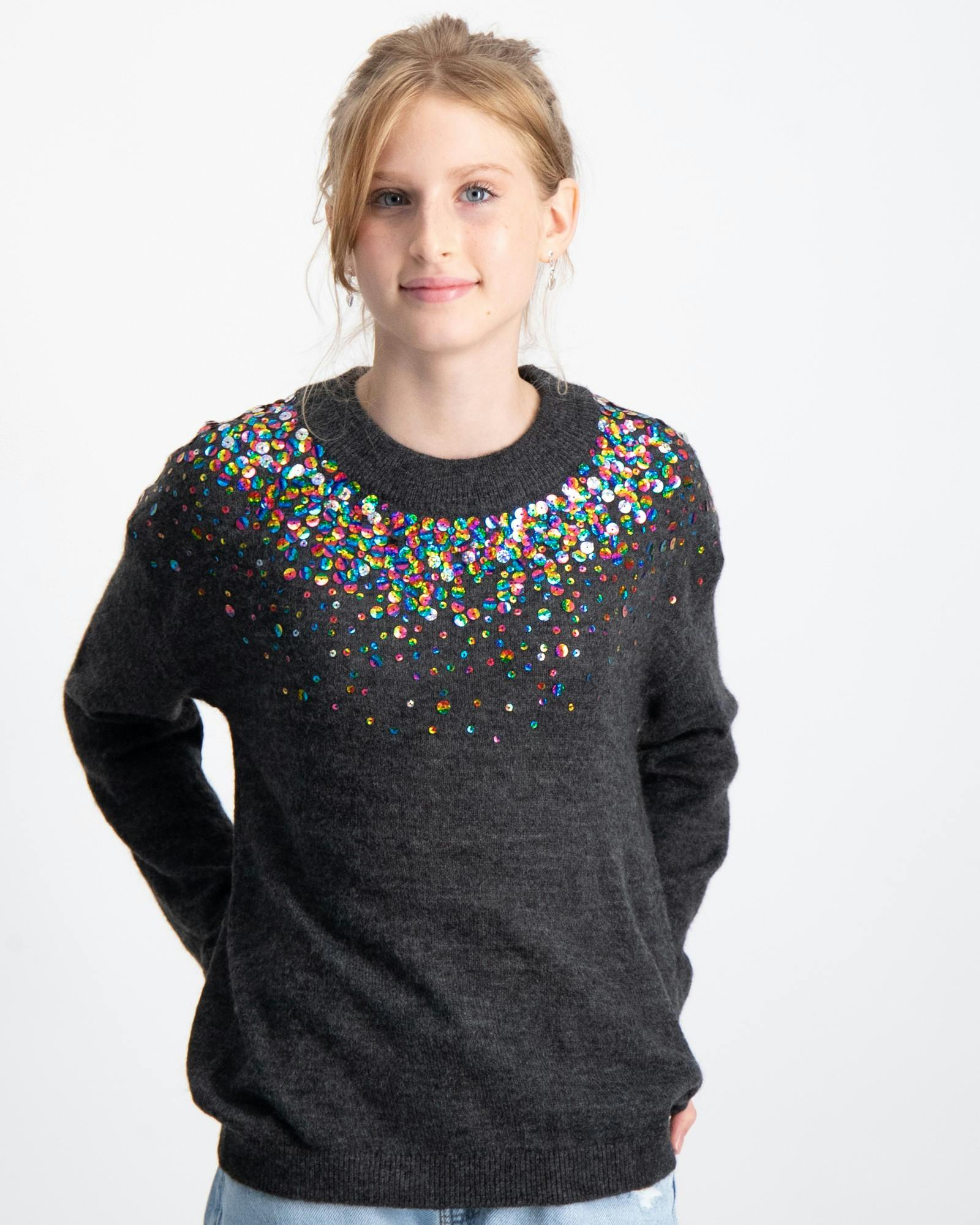 Sequin pullover