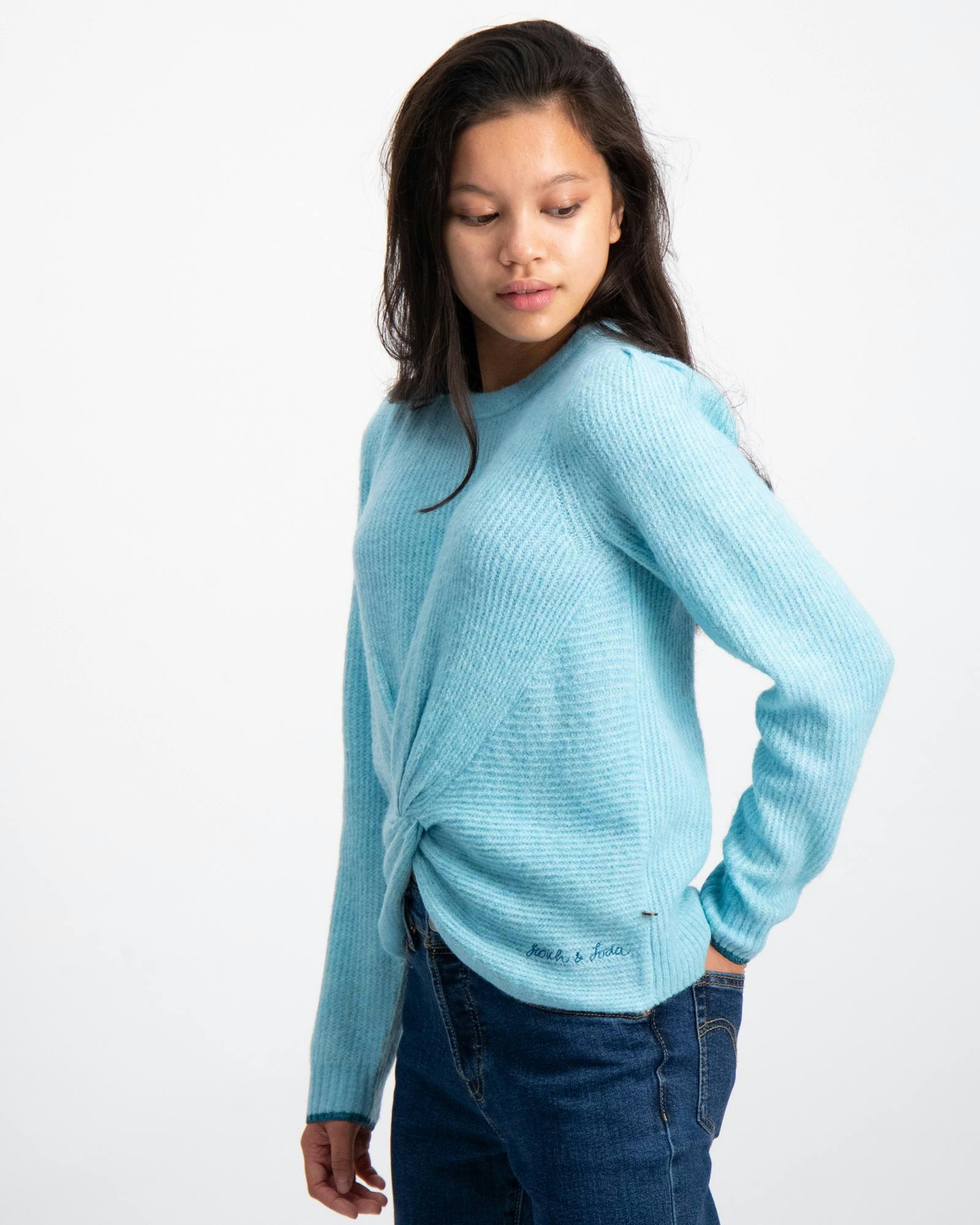 Relaxed-fit knotted pullover