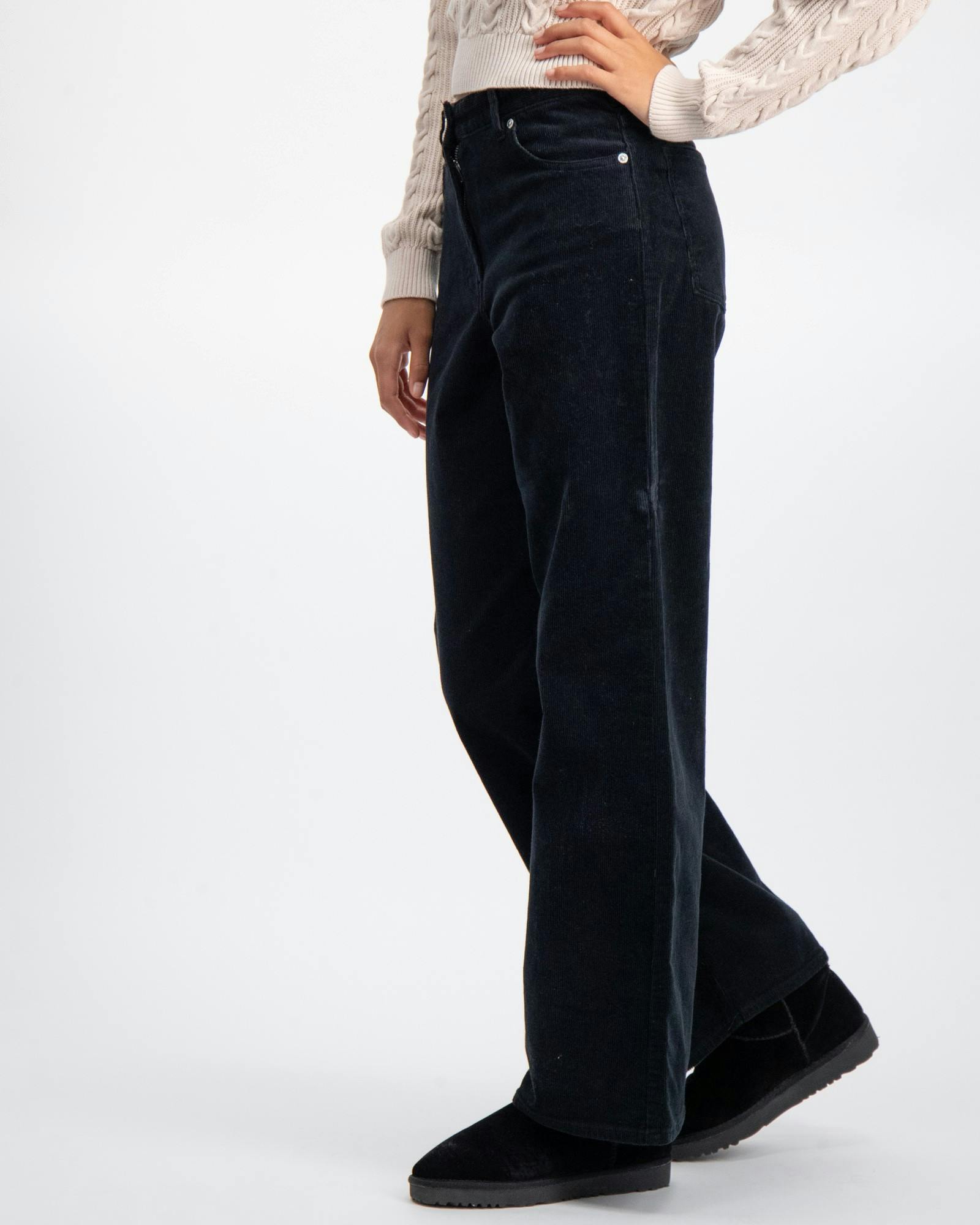 The Wave high rise super wide jeans in corduroy