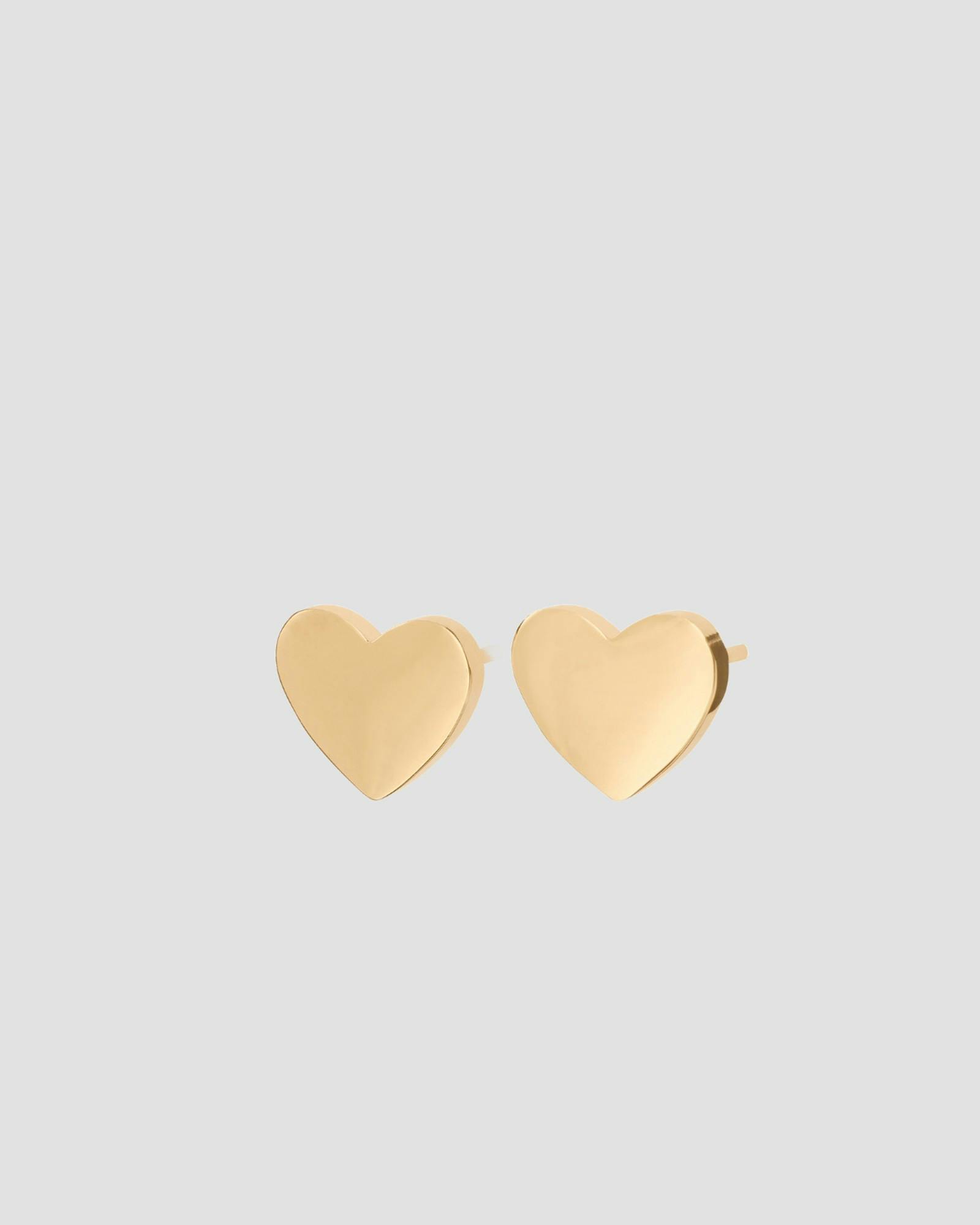 Pure Heart Studs Gold